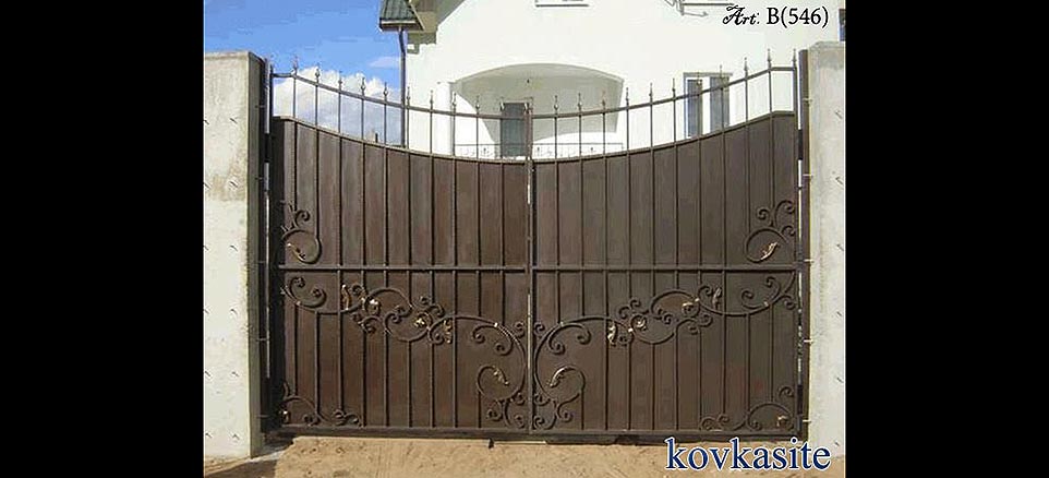 кованые ворота на заказ в москве №38